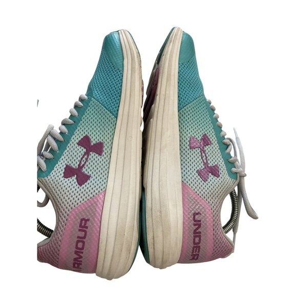 Under Armour youth size 6 Aqua Purple Mesh Athletic Running Sneakers Shoes - Picture 6 of 8